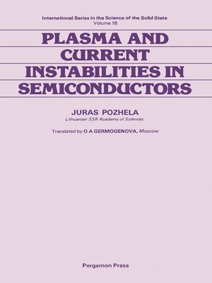 cover image of Plasma and Current Instabilities in Semiconductors